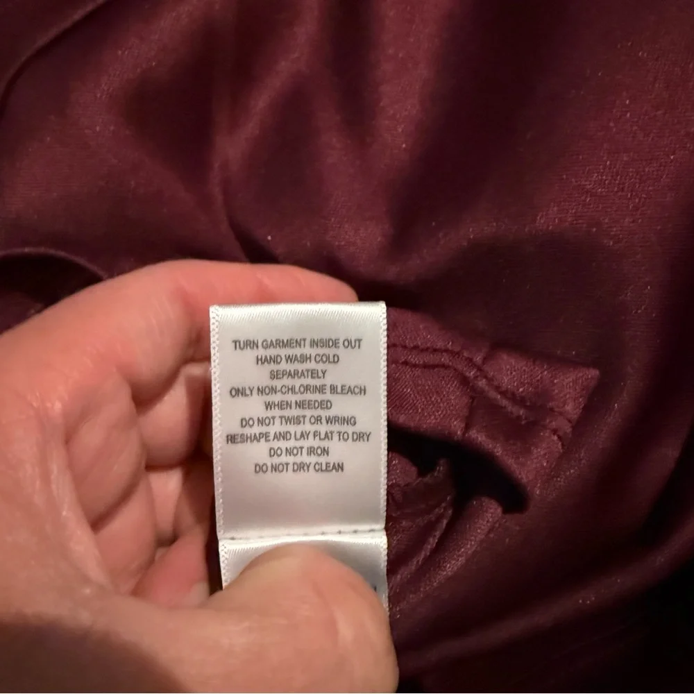 Trixxi Girl Burgundy Gold Dot Party Dress Size 8‎ Puff Sleeve Holiday NEW